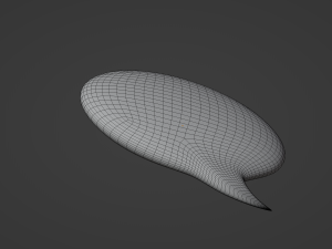 Speech Bubble 3D Model
