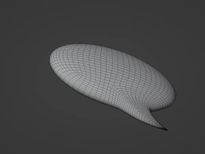 Speech Bubble 3D Model