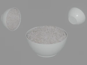 Tempat nasi Model 3D