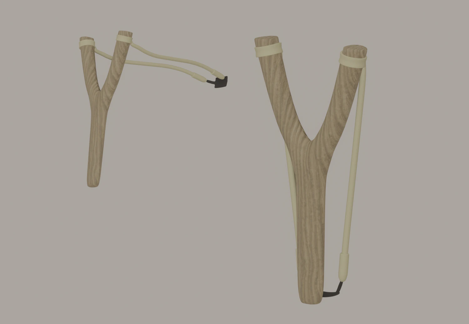 Slingshot 3D Model .c4d .max .obj .3ds .fbx .stl .blend 