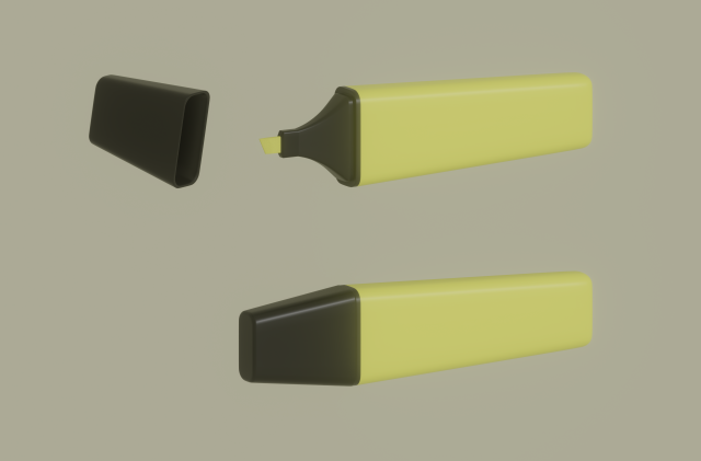 Marker 3D 模型 .c4d .max .obj .3ds .fbx .stl .blend 