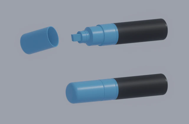 Markering 3D Model .c4d .max .obj .3ds .fbx .stl .blend 