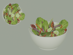 Bowl of Salad 3D Модель