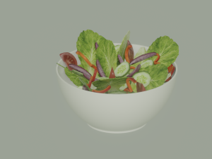 Bowl of Salad Modelo 3D