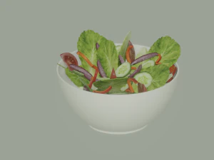Bowl of Salad 3D Model