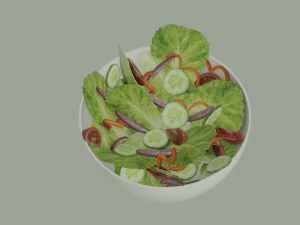 Bowl of Salad Modelo 3D