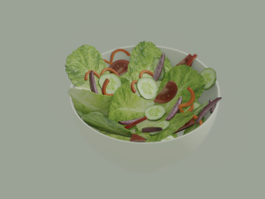 Bowl of Salad Modelo 3D