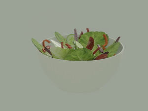 Bowl of Salad Modelo 3D