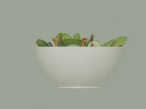 Bowl of Salad 3D Model