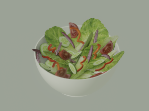 Bowl of Salad Modelo 3D