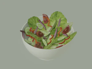 Bowl of Salad 3D Model