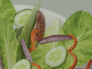Bowl of Salad 3D Model