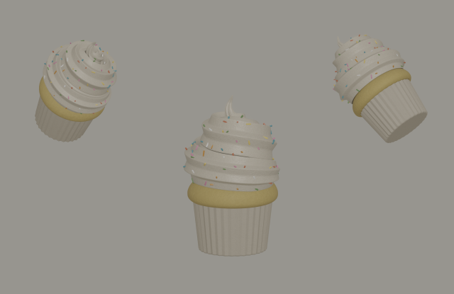 Cupcake Modello 3D .c4d .max .obj .3ds .fbx .stl .blend 