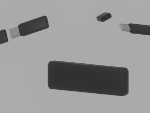Unidade flash USB Modelo 3D