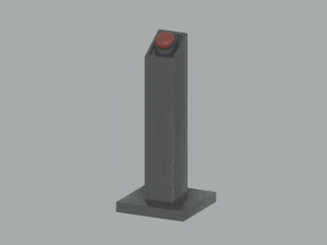 Pedestal Button 3D Model