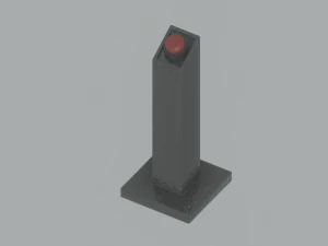 Pedestal Button 3D Model