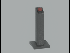 Pedestal Button 3D Model