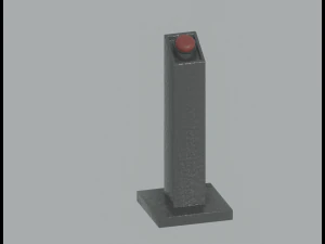Pedestal Button 3D Model