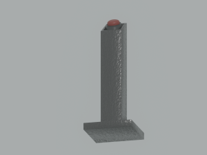 Pedestal Button 3D Model