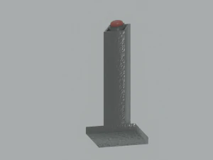 Pedestal Button 3D Model