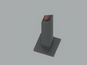Pedestal Button 3D Model