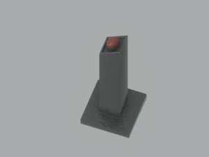 Pedestal Button 3D Model