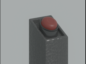 Pedestal Button 3D Model
