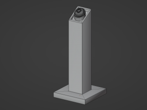 Pedestal Button 3D Model