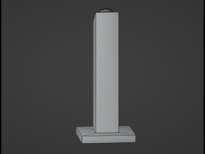 Pedestal Button 3D Model