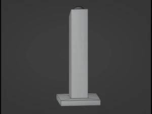 Pedestal Button 3D Model