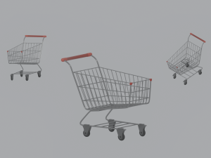 Shopping Cart 3D Model