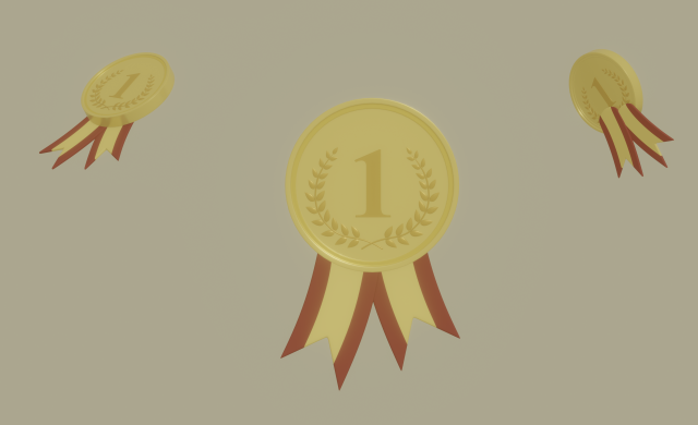 Gold Medal Modèle 3D .c4d .max .obj .3ds .fbx .stl .blend 
