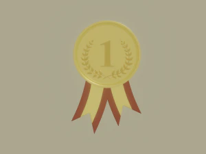 Gold Medal 3D Model