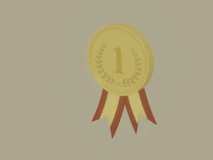 Gold Medal 3D Model