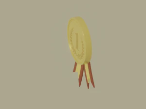 Gold Medal 3D Model