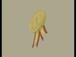 Gold Medal 3D Model