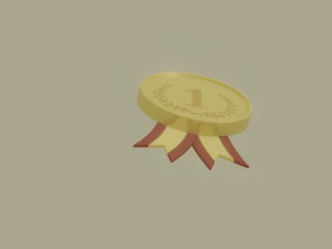 Gold Medal 3D Model