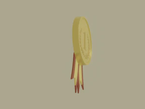 Gold Medal 3D Model
