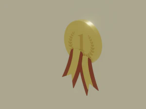 Gold Medal 3D Model