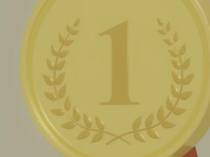 Gold Medal 3D Model