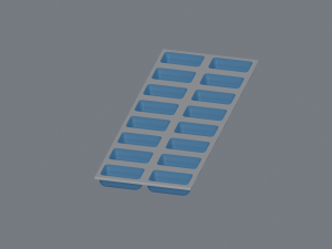 Ice Cube Tray Model 3D
