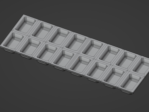 Ice Cube Tray Model 3D