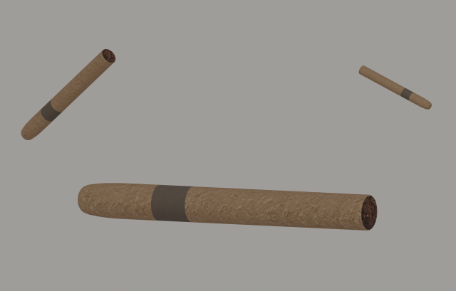 Cigar Modelo 3D .c4d .max .obj .3ds .fbx .stl .blend 
