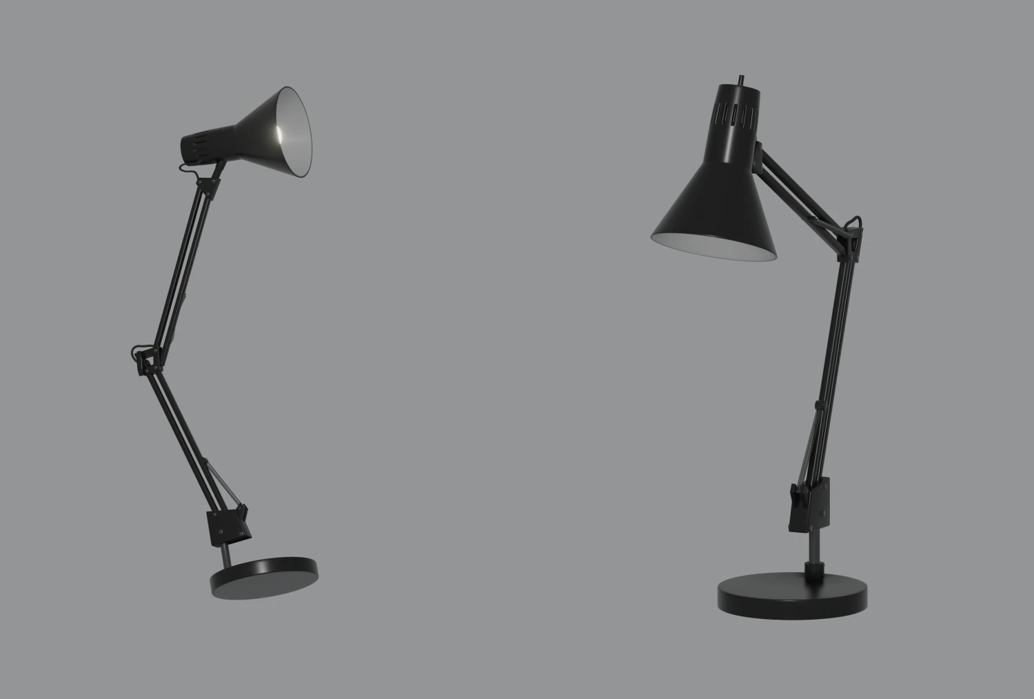 Desk Lamp 3D Model .c4d .max .obj .3ds .fbx .stl .blend 