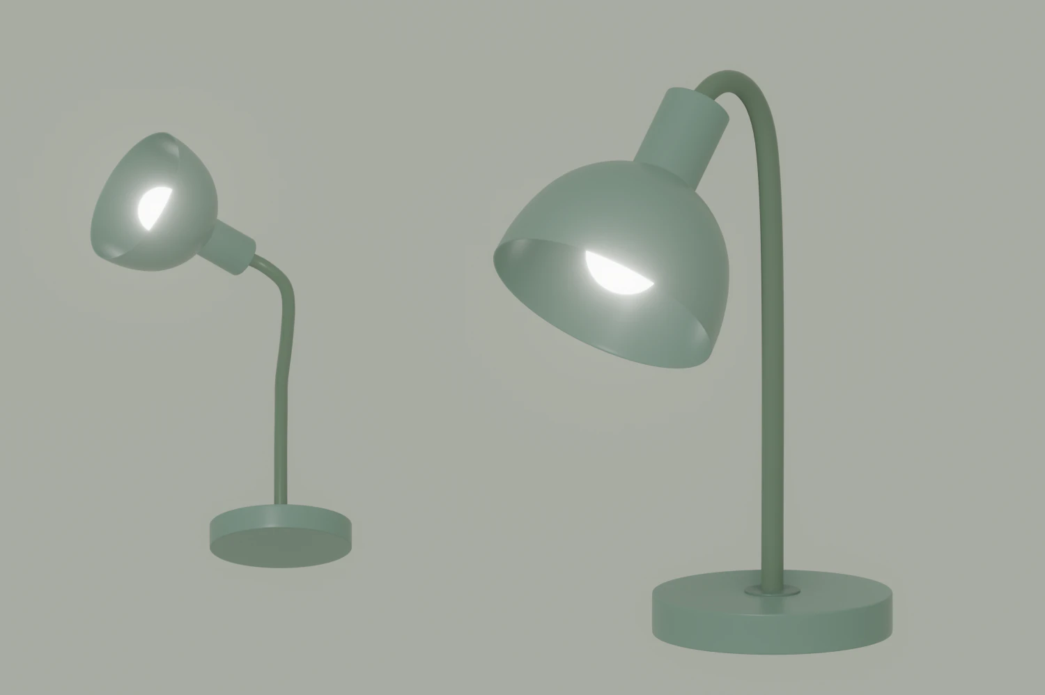 Desk Lamp 3D Model .c4d .max .obj .3ds .fbx .stl .blend