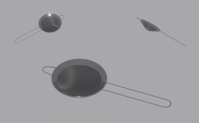 Mesh Strainer 3D Model .c4d .max .obj .3ds .fbx .stl .blend 
