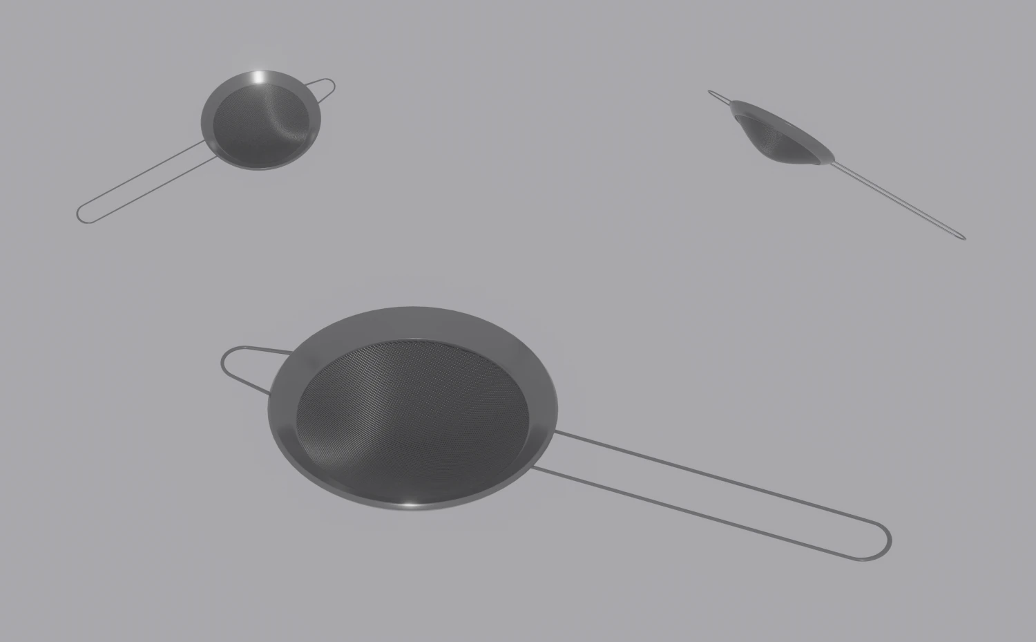 Mesh Strainer 3D Model .c4d .max .obj .3ds .fbx .stl .blend 