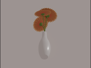 Vase with Flower 3D Модель