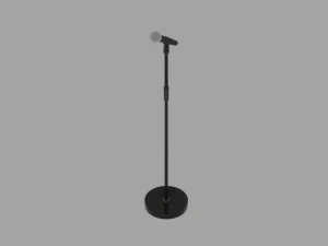 Microphone Stand 3D Model