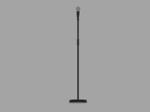 Microphone Stand 3D Model